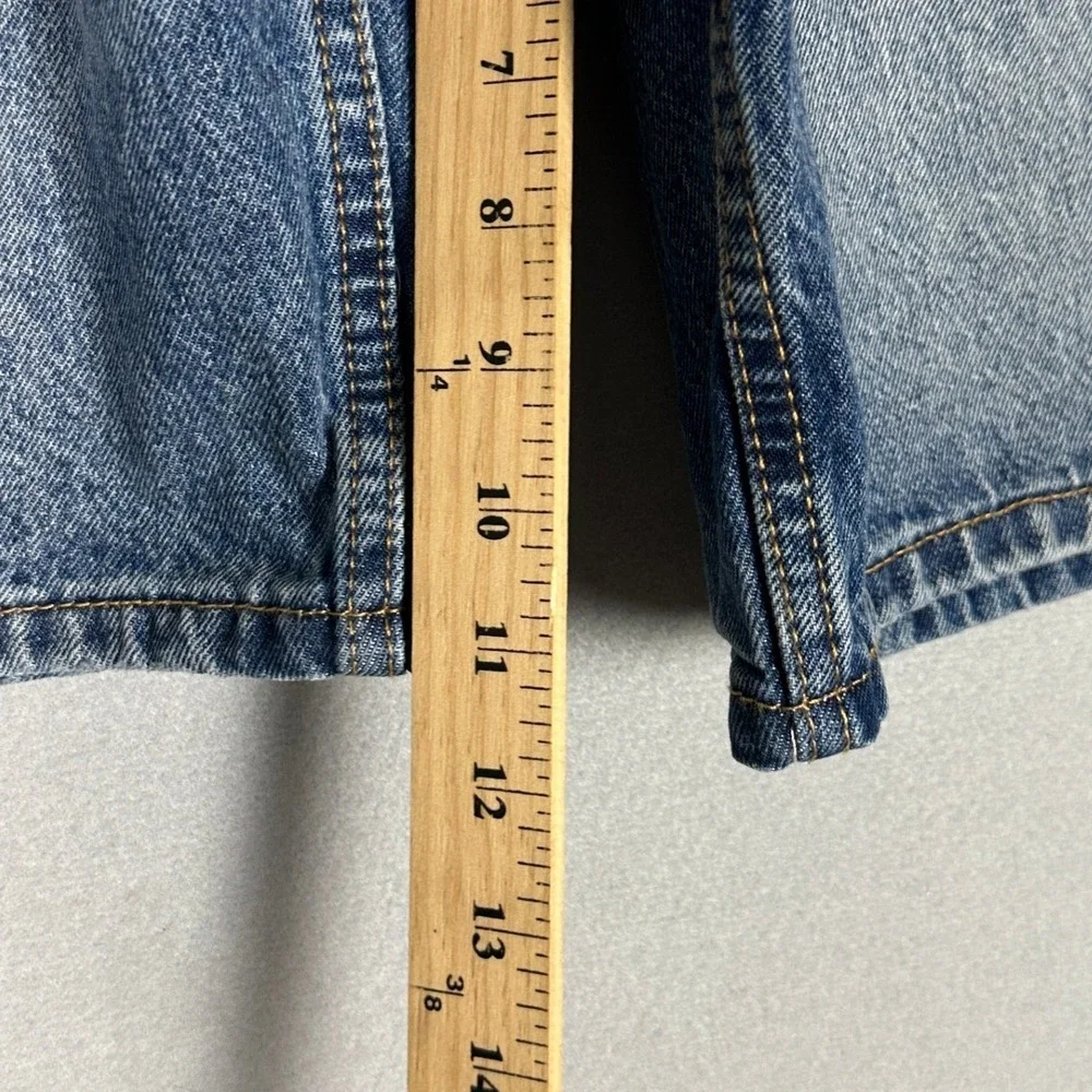 Levis 511 Shorts Mens 36 Blue Slim Fit Distressed Casual Red Tab Jorts Denim EUC